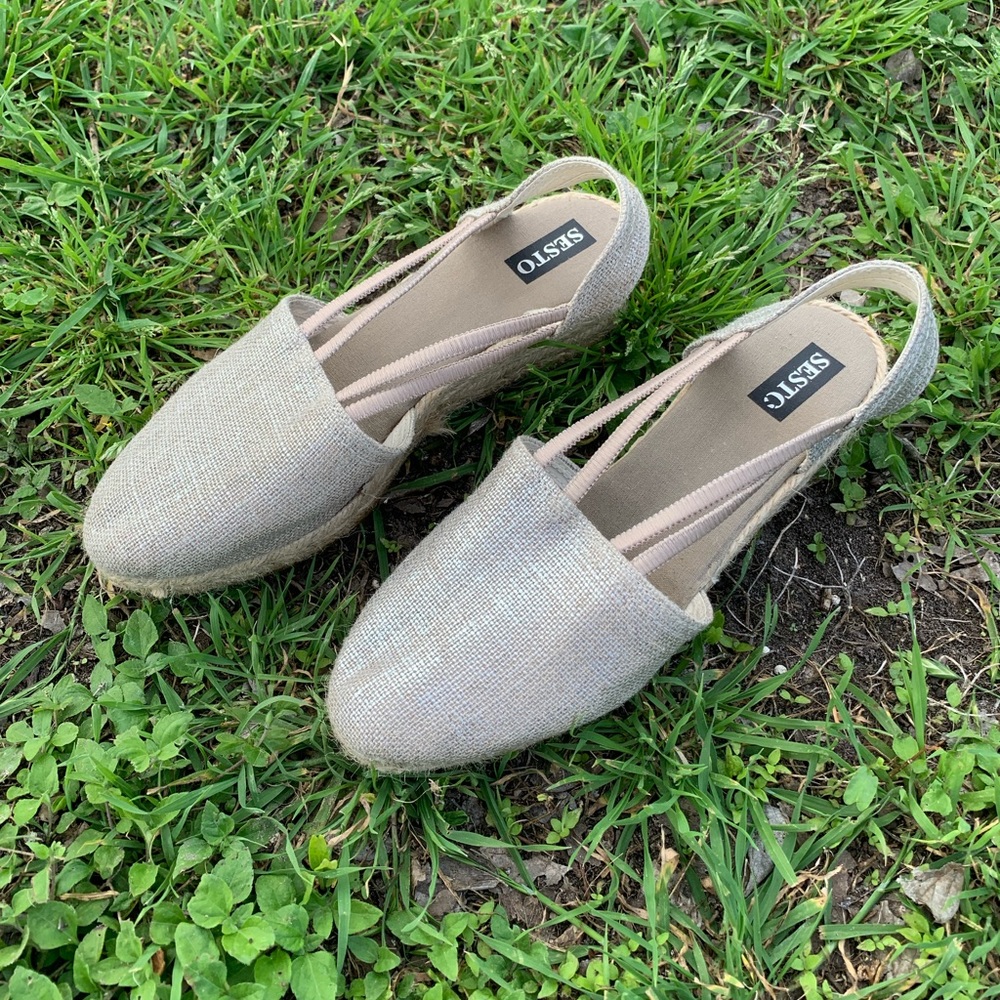 Sesto Women’s Tan Espadrille Strappy Sandals